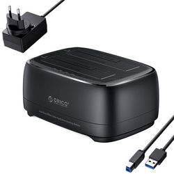 داک هارد دو سینی 2.5 و 3.5 اینچی USB-C اوریکو مدل 2Bay DD28U3-C با کلون آفلاین
