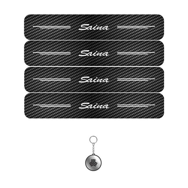 برچسب پارکابی مهدیار طرح کربن کد LCE0043 مناسب برای ساینا مجموعه 4 عددی به همراه جاکلیدی