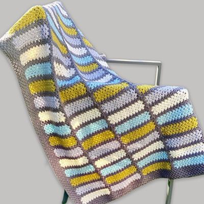 پتو/ شال مبل موتیف بافی مدل15