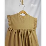 پیراهن دخترانه مُروا رنگ عسلی