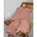 ست تاپ و شورتک ماریا رنگ صورتی