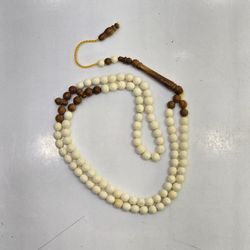 تسبیح کوک و عاج فیل دانه گرد سایز 6