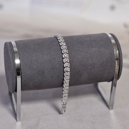 دستبند نقره جواهری 2