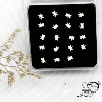 پیرسینگ بینی طرح سنجاقک عیار925 کد 15033