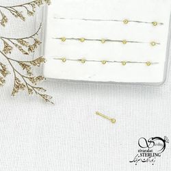 پیرسینگ بینی طلایی نقره ایتالیا کد 15041