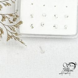 پیرسینگ بینی نقره طرح پاپیون کد 15046