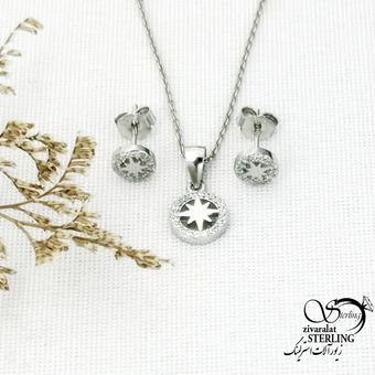 نیمست گرد ظریف نقره 925 عیار کد 15056