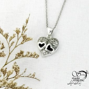 گردنبند نقره قلب ساخت ایتالیا کد 15097