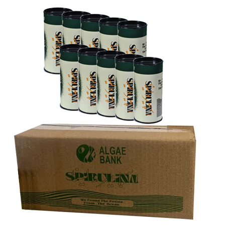 کارتن 10 عددی قوطی 150 گرمی پودر اسپیرولینا