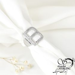 انگشتر B نقره زنانه کد:1513
