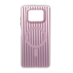 قاب کرکره ای Funnyrich طرح مگ سیف دور مات Xiaomi Poco X3 / Poco X3 Pro / Poco X3 NFC - صورتی