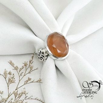 انگشتر عقیق یمن تراش دار رکاب صفوی کد 15236