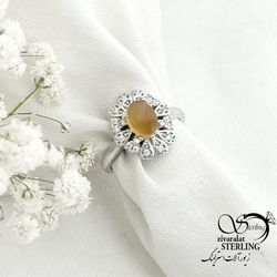 انگشتر عقیق یمن نقره جواهری کد 15352