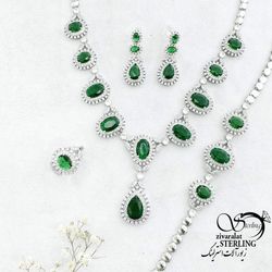 سرویس طرح زمرد آویز اشکی کد 15506