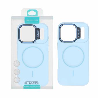 قاب طرح سیلیکون Magsafe پاستیلی Apple iPhone 17 Pro - آبی