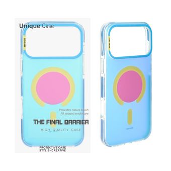 قاب CiCi Case هولوگرامی Magsafe مدل Apple iPhone 17 Pro Max - آبی