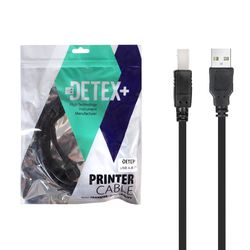 کابل پرینتر 3 متری +DETEX - مشکی