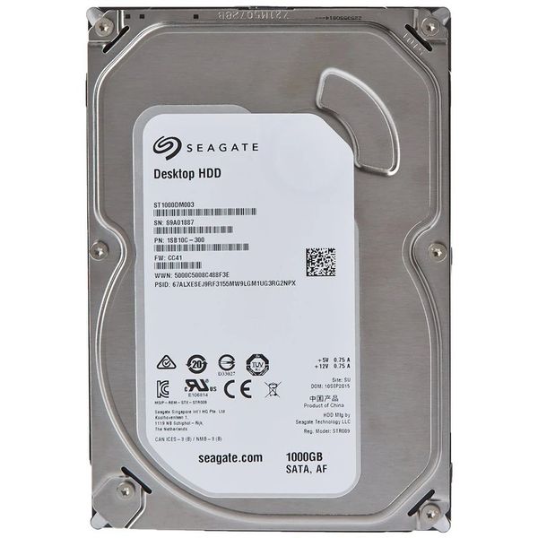 هارددیسک اینترنال سیگیت مدل ST1000DM003 ظرفیت 1 ترابایت دست دوم