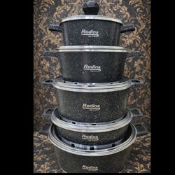 قابلمه 10 پارچه رودینا مشکی