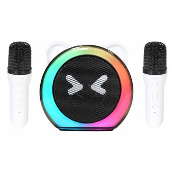 اسپیکر بلوتوثی شارژی همراه با دو میکروفون Yesido مدل YSW36 RGB - مشکی (گارانتی 18 ماه تعویض نیکان همراه)