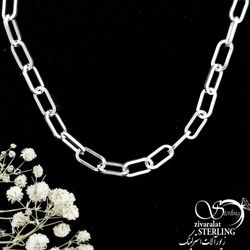 زنجیر مردانه دیپلمات نقره ایتالیا کد 15799