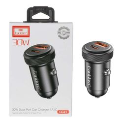 شارژر فندکی PD و فست دو پورت Earldom مدل CC41 30W - مشکی