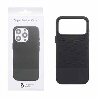 قاب اورجینال Vegan Leather Case چرمی دو تکه Apple iPhone 17 Pro Max - مشکی