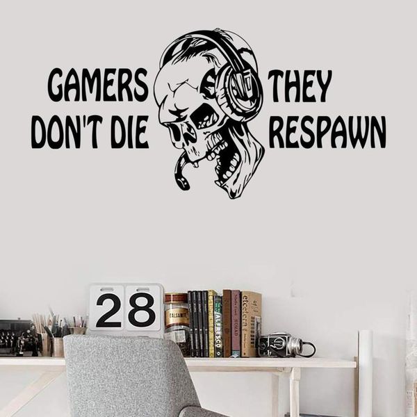 استیکر وی وین آرت طرح Gamers Respwan کد S25