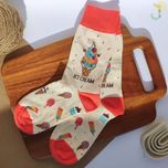 جوراب ساقدار یونیسکس طرح بستنی برند ترک SOCKY WOCKY