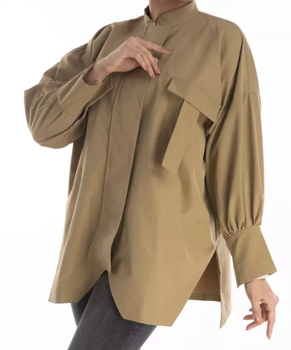 مانتو جیب بند دار زنانه ریس کدRees1006018