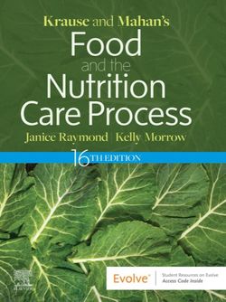 Krause and Mahan's Food & the Nutrition Care Process 16th 2023