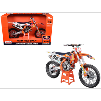 ماکت موتور KTM 450 SX-F RedBull برند Maisto مقیاس 1:6