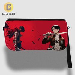 کیف دستی و جامدادی انیمه اتک آن تایتان طرح لیوای آکرمن (Levi Ackerman) Attack On Titan - کد 01