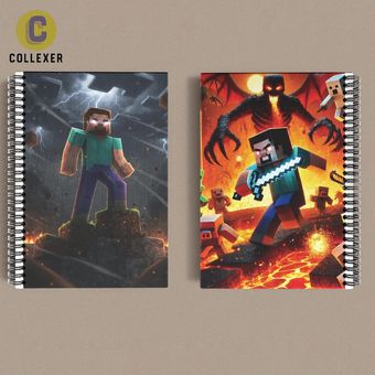 دفتر طرح بازی ماینکرافت (Minecraft) کد 14 (دو رو چاپ )