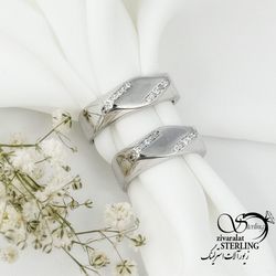 حلقه ست نقره چند بعدی 925 عیار کد 16024