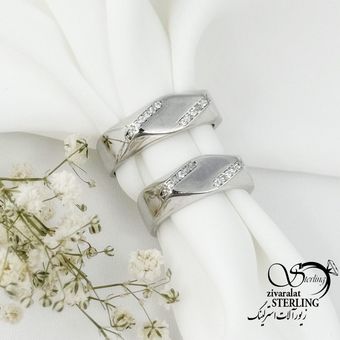 حلقه ست نقره چند بعدی 925 عیار کد 16024