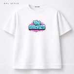 تیشرت باکسی 100٪ پنبه با طرح Crash | تنفس‌پذیر | کد 1471