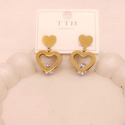 گوشواره زنانه ژوپینگ قلبی