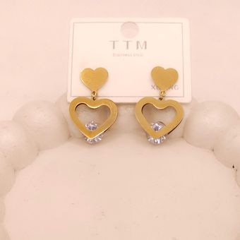 گوشواره زنانه ژوپینگ قلبی
