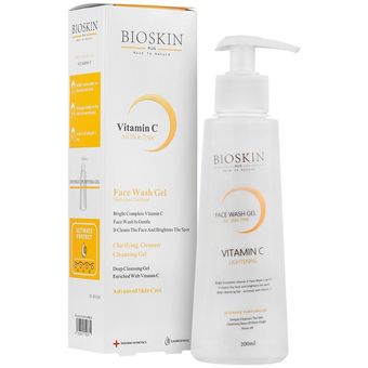ژل شستشوی صورت ویتامین C بایو اسکین