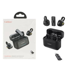 میکروفون بی سیم یقه ای Earldom Type-c مدل MC18 - مشکی(تبدیل هدیه Type-c تو Lightning داخل جعبه)