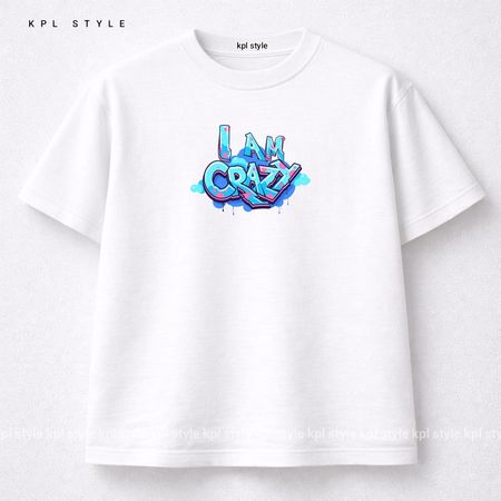 تیشرت باکسی 100٪ پنبه CRAZY | فیت اورسایز | کد 1472