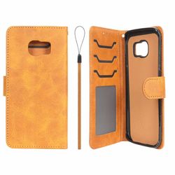 کیف موبایل مگنتی درجه یک داخل خز MNC Plus مدل Samsung Galaxy S6 Edge - عسلی