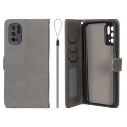 کیف موبایل مگنتی درجه یک داخل خز MNC Plus مدل Xiaomi Poco M3 Pro / Redmi Note 10 5G / Redmi Note 11 SE - خاکستری