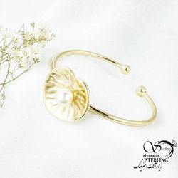 دستبند النگویی طرح طلا کد 16355