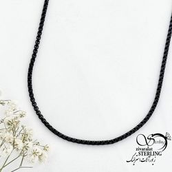 زنجیر استیل مشکی کد 16398