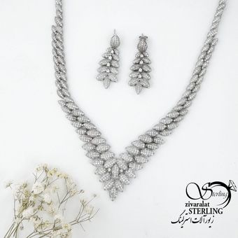 سرویس نقره 925 عیار جواهری کد 16457