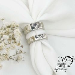 حلقه ست نگین دار با نقره 925 عیار کد 16529