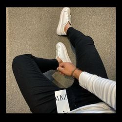 شلوار جین اسکینی مشکی فول کش مردانه کد 4564