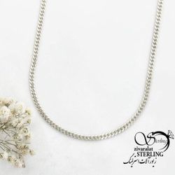 زنجیر مردانه نقره کارتیر کلاسیک عیار 925 کد 16545